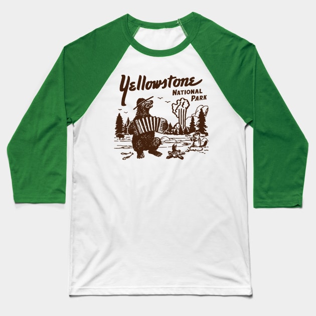 Yellowstone Baseball T-Shirt by MindsparkCreative